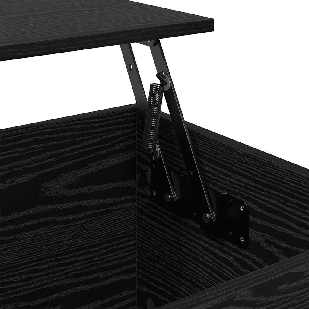 Coffee Table Black Oak 60 x 44.5 x 45 cm Engineered Wood