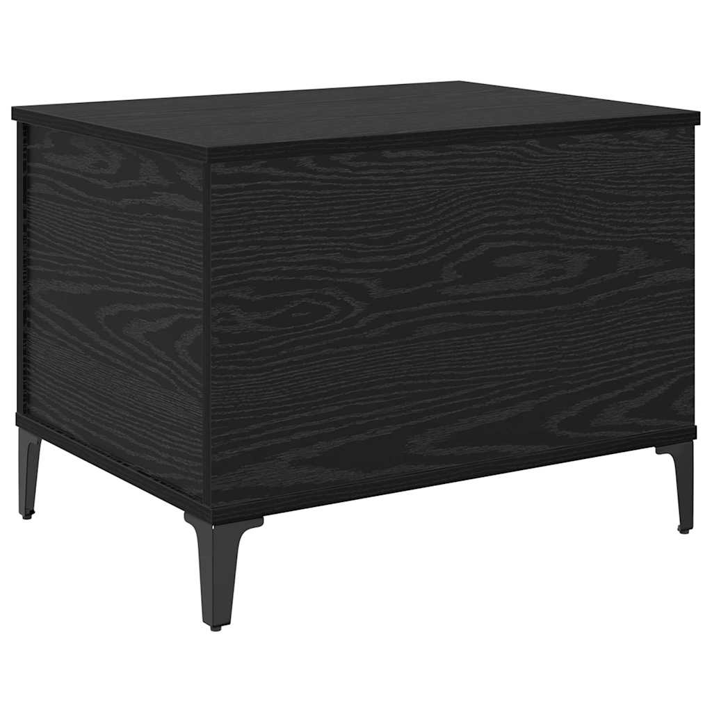 Coffee Table Black Oak 60 x 44.5 x 45 cm Engineered Wood
