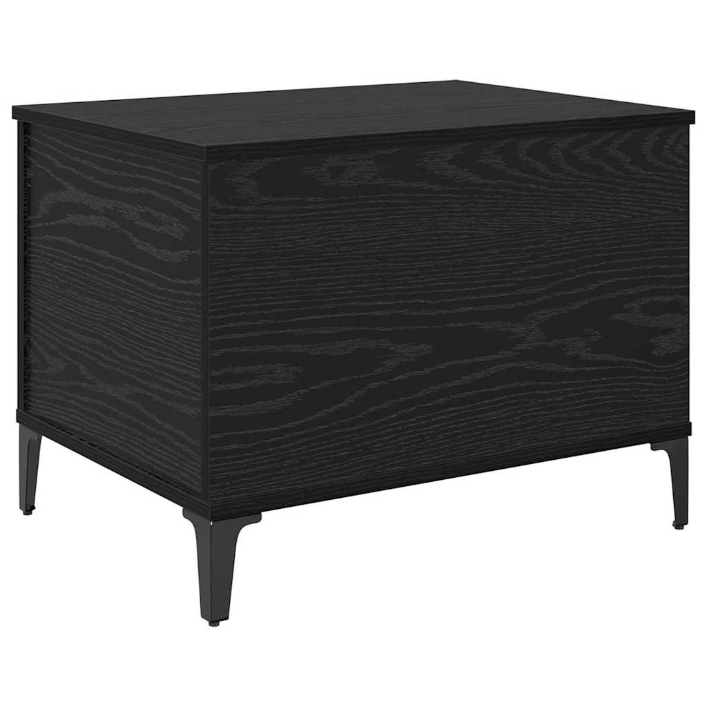 Coffee Table Black Oak 60 x 44.5 x 45 cm Engineered Wood