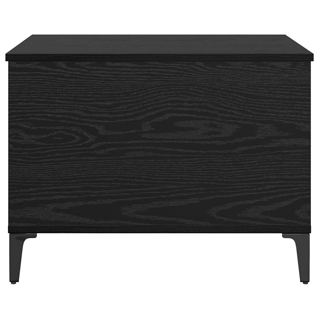 Coffee Table Black Oak 60 x 44.5 x 45 cm Engineered Wood