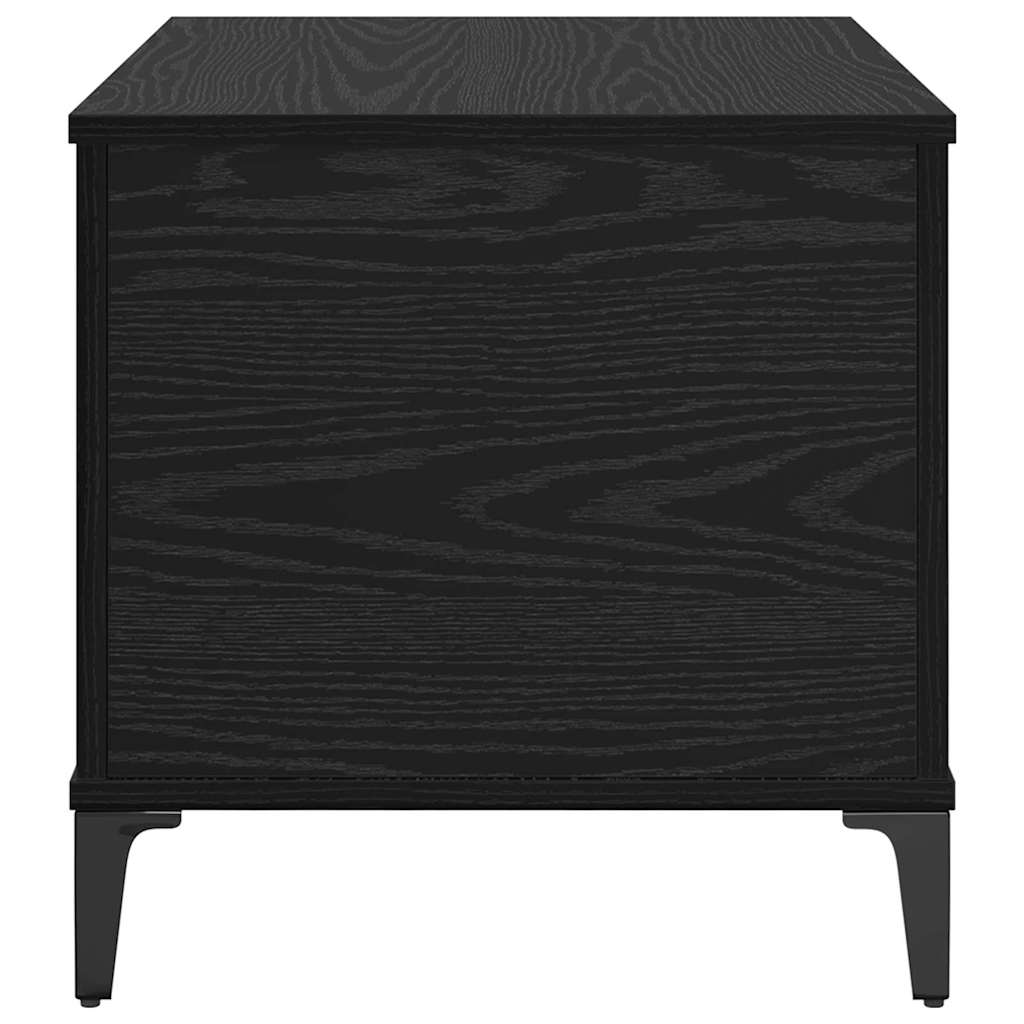 Coffee Table Black Oak 60 x 44.5 x 45 cm Engineered Wood