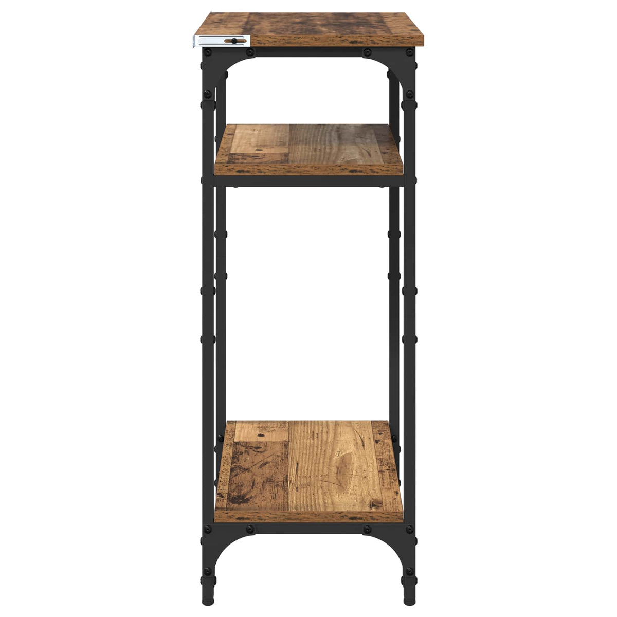 Side Table Old Wood 40 x 30 x 75 cm Engineered Wood