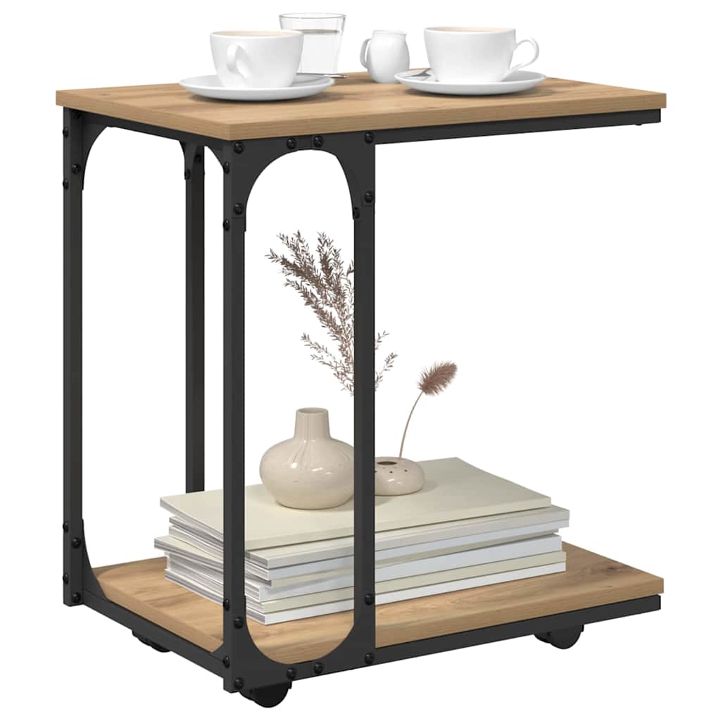 Side Table Artisan Oak 50 x 35 x 55.5 cm Engineered Wood