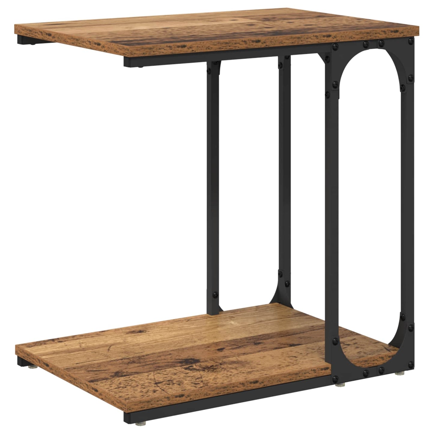Side Table Old Wood 50 x 35 x 52 cm Engineered Wood