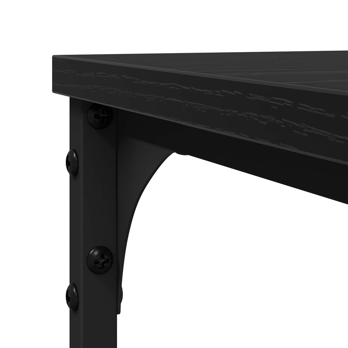 Side Table Black Oak 50 x 35 x 52 cm Engineered Wood