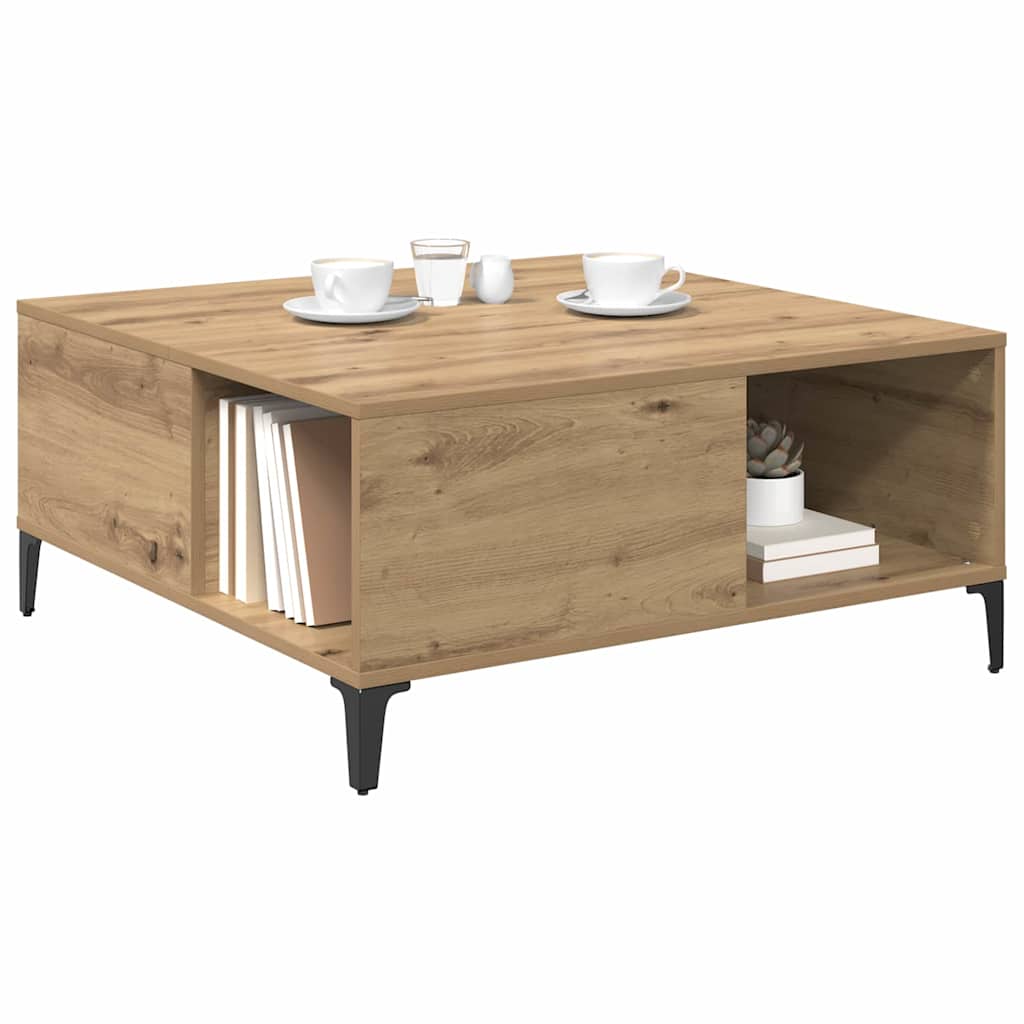 Coffee Table Artisan Oak 80 x 80 x 36.5 cm Engineered Wood