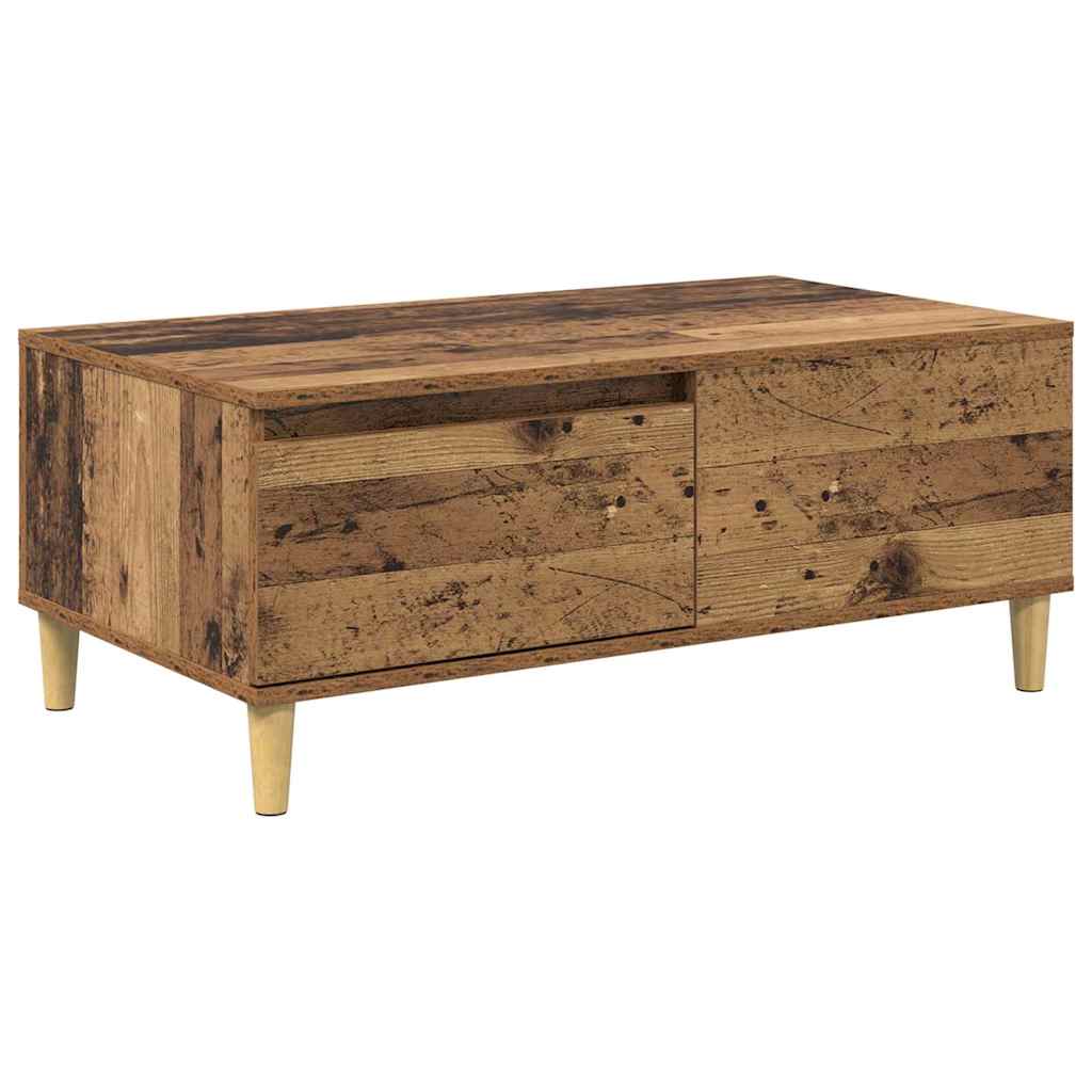 Coffee Table Old Wood 90 x 50 x 35 cm Engineered Wood