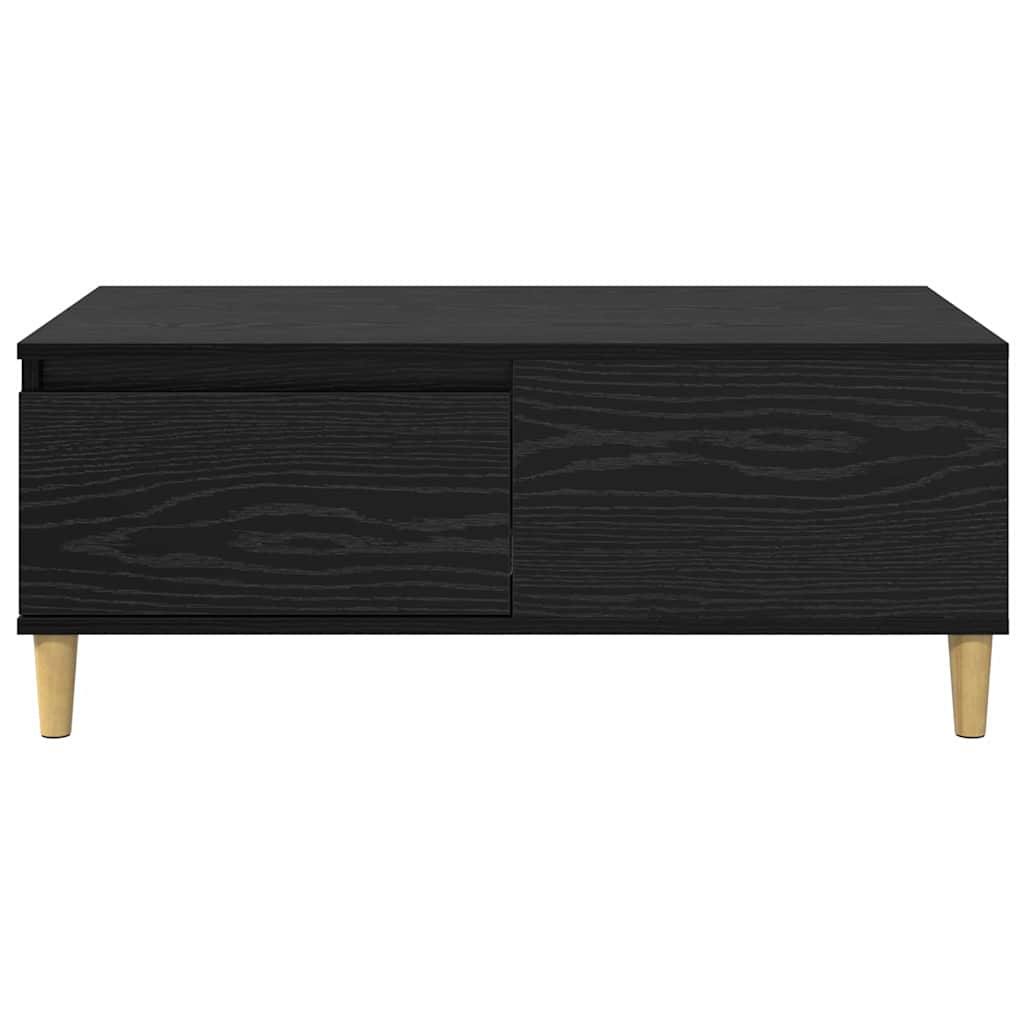 Coffee Table Black Oak 90 x 50 x 35 cm Engineered Wood