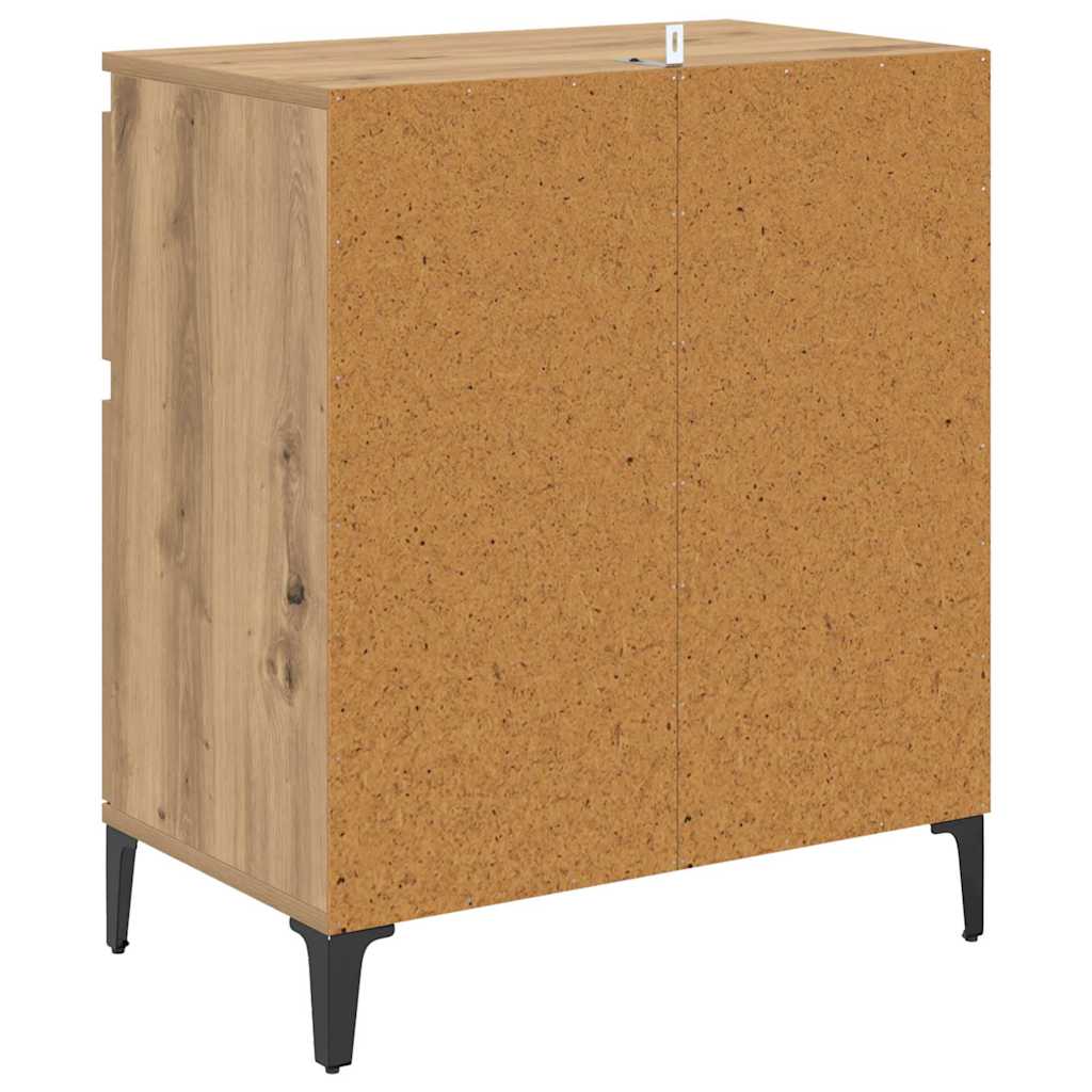 Sideboard Artisan Oak 60 x 35 x 70 cm Engineered Wood and Iron