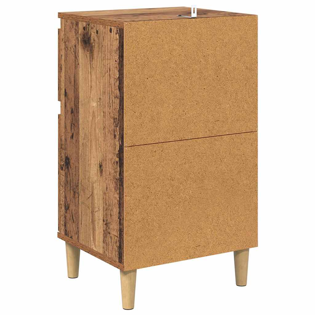 Bedside Cabinet 2 pcs Old Wood 40 x 35 x 70 cm Engineered Wood