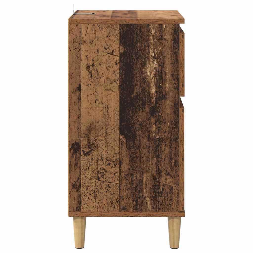 Bedside Cabinet 2 pcs Old Wood 40 x 35 x 70 cm Engineered Wood