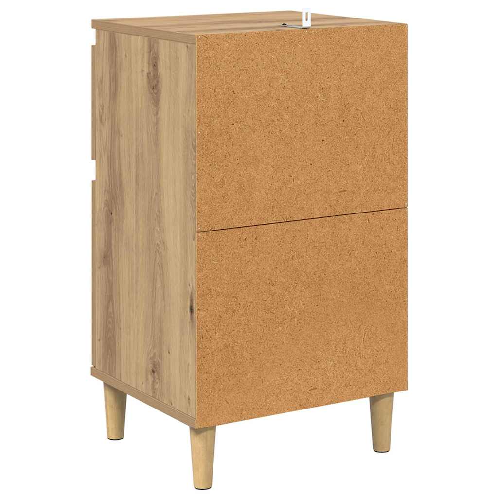Bedside Cabinet with Drawer 2 pcs Artisan Oak 40 x 35 x 70 cm