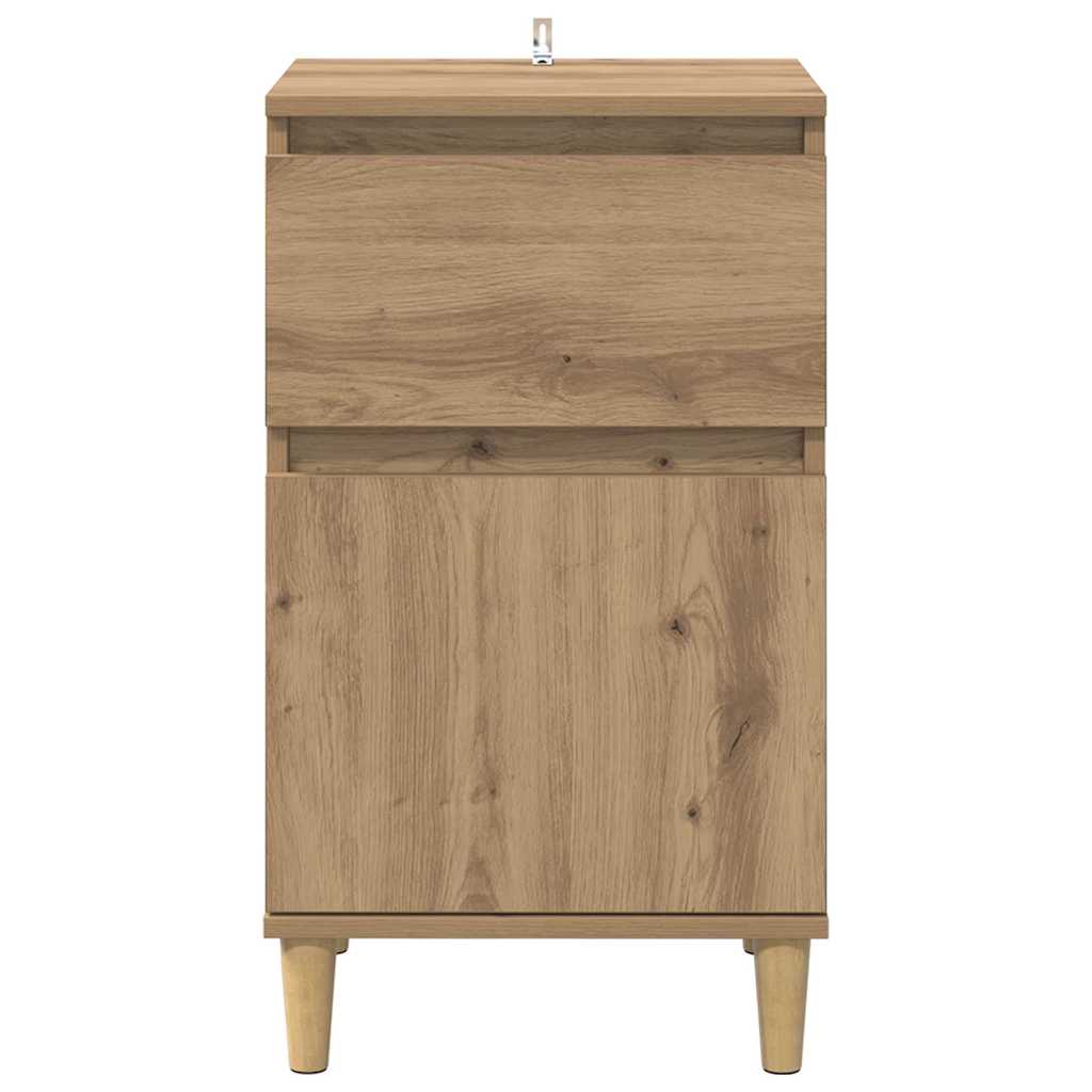 Bedside Cabinet with Drawer 2 pcs Artisan Oak 40 x 35 x 70 cm