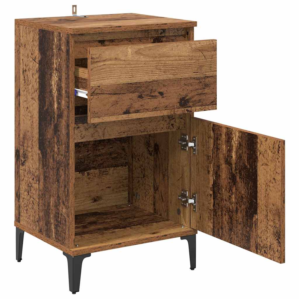 Bedside Cabinet Old Wood 40 x 35 x 70 cm Engineered Wood