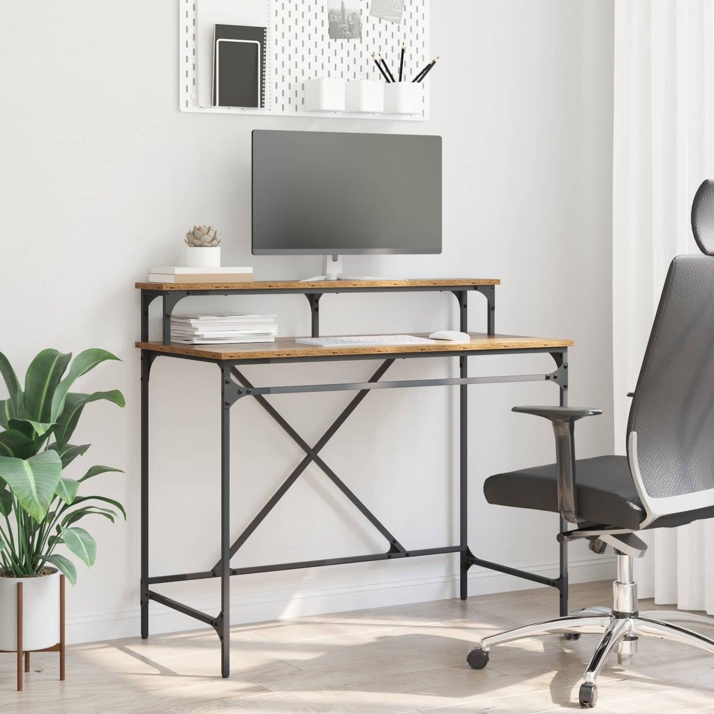 Desk Old Wood 100 x 50 x 90 cm Engineered Wood