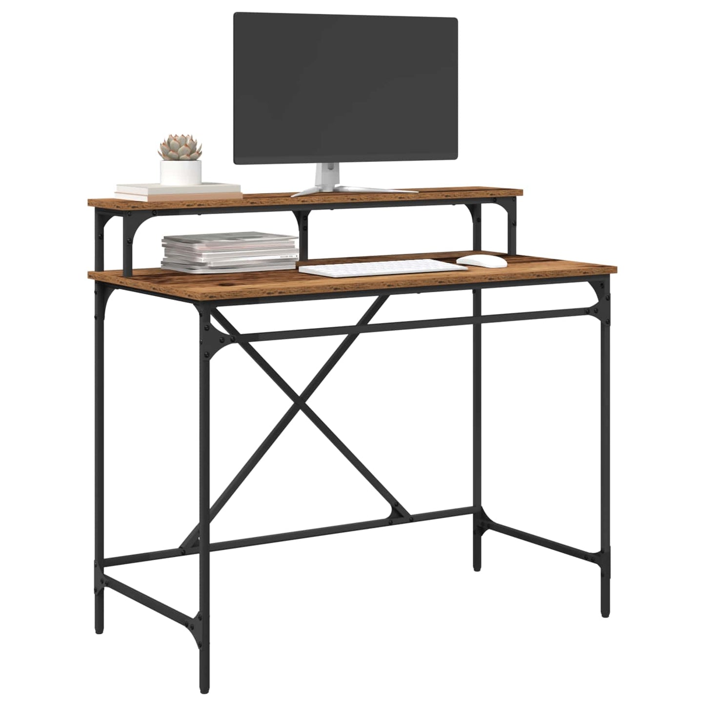 Desk Old Wood 100 x 50 x 90 cm Engineered Wood
