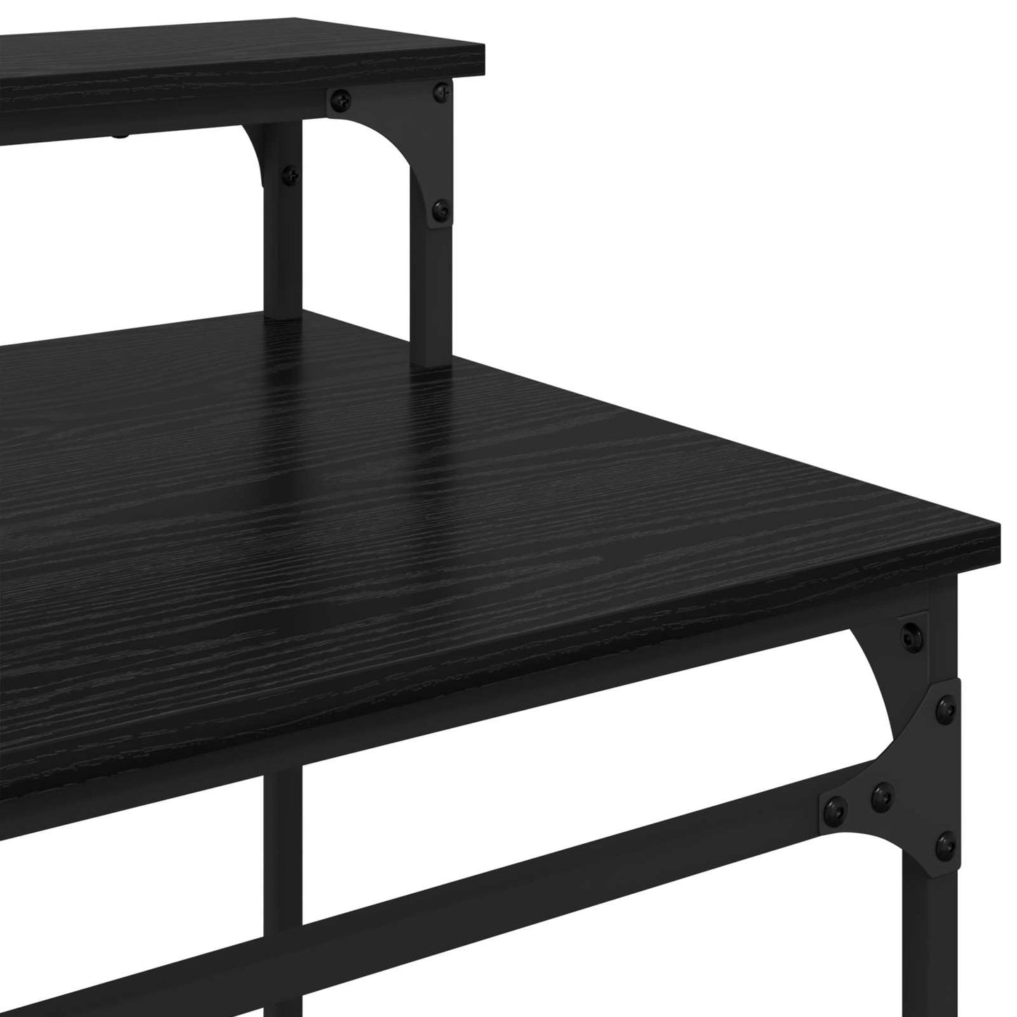 Desk Black Oak 100 x 50 x 90 cm Engineered Wood