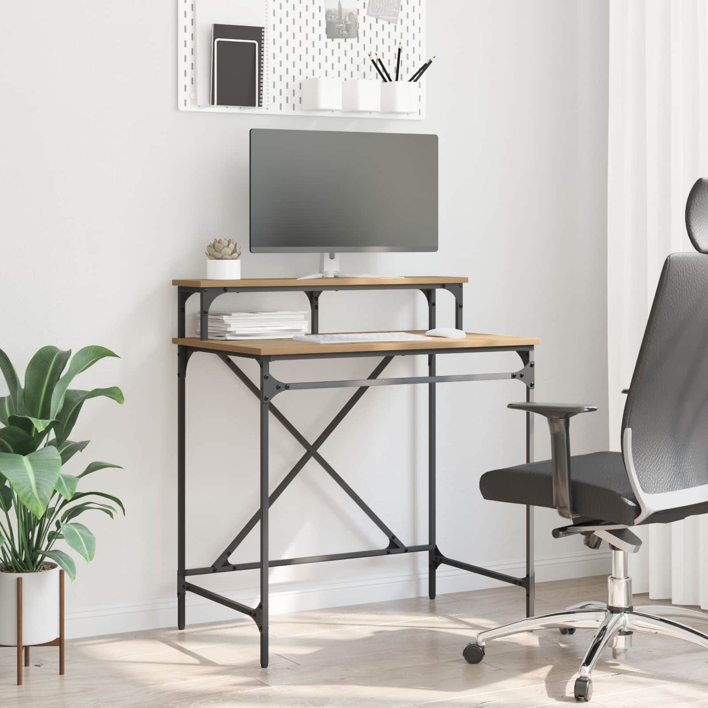 Desk Artisan Oak 80 x 50 x 90 cm Engineered Wood