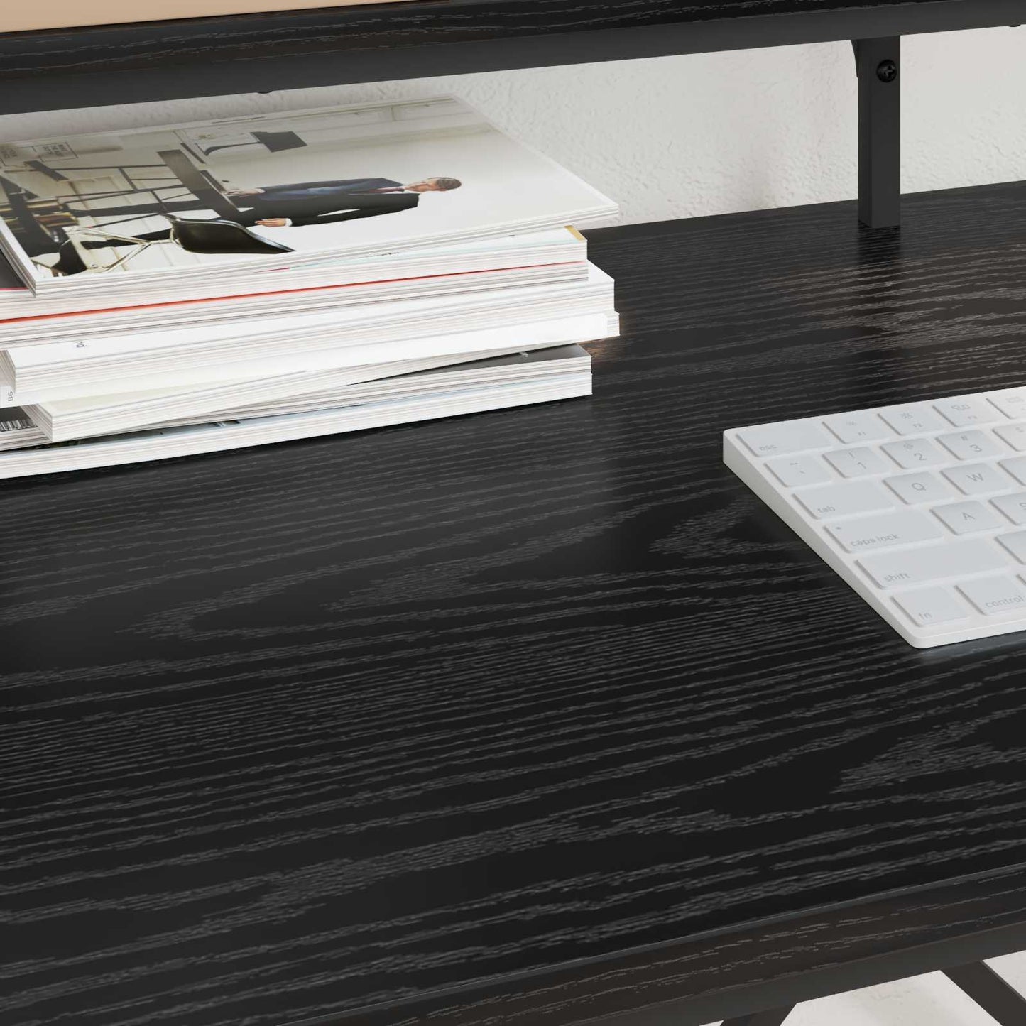 Desk Black Oak Engineered Wood 80 x 50 x 90 cm