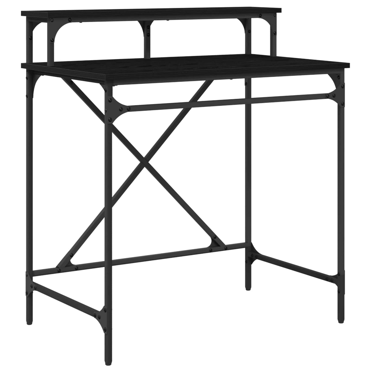 Desk Black Oak 80 x 50 x 90 cm Engineered Wood