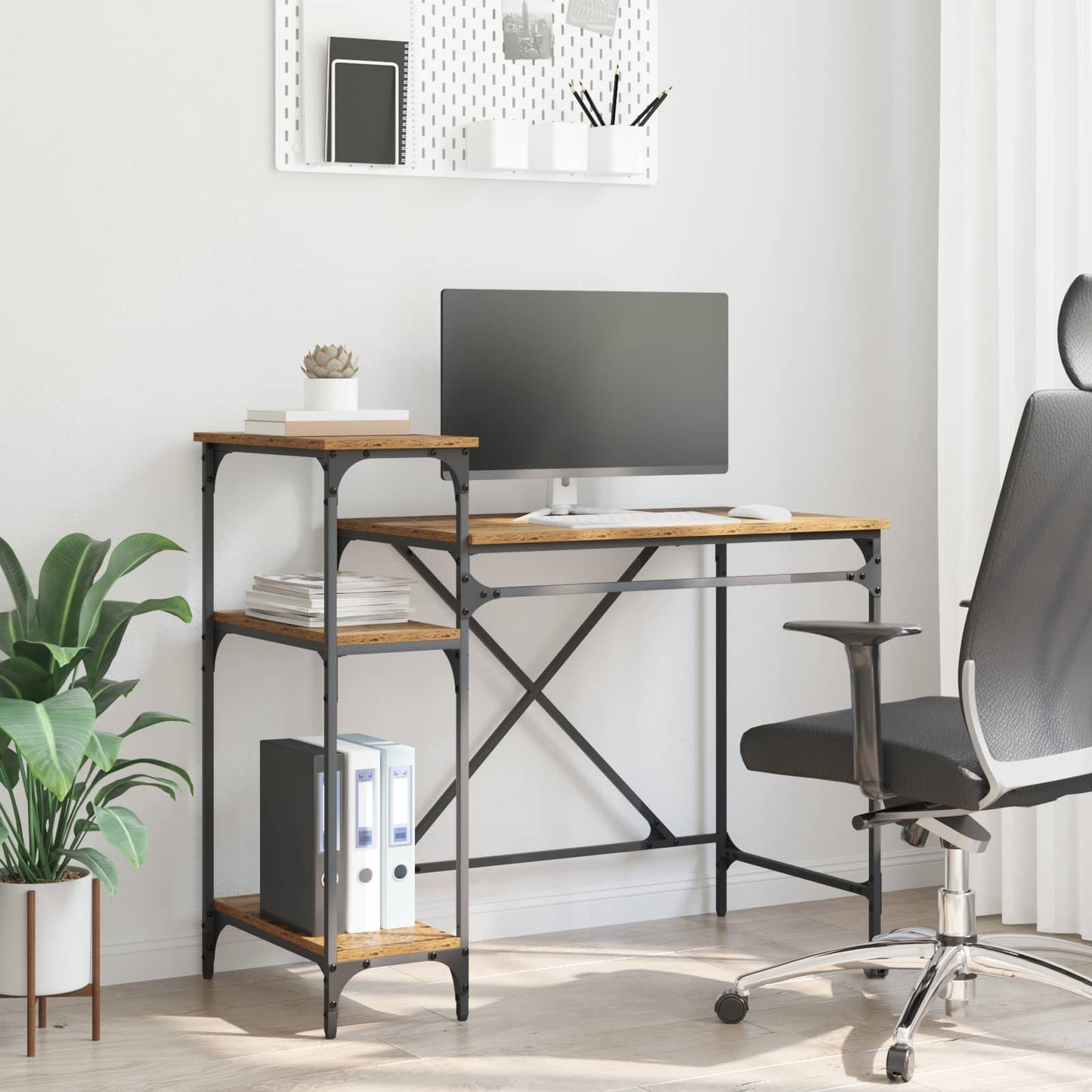 Desk Old Wood 105 x 50 x 90 cm Engineered Wood