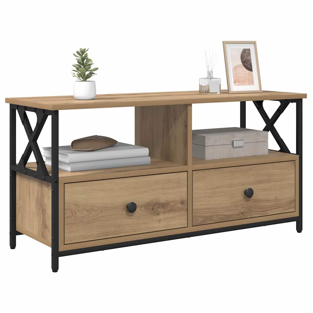 TV Cabinet 90 x 33 x 45 cm Artisan Oak