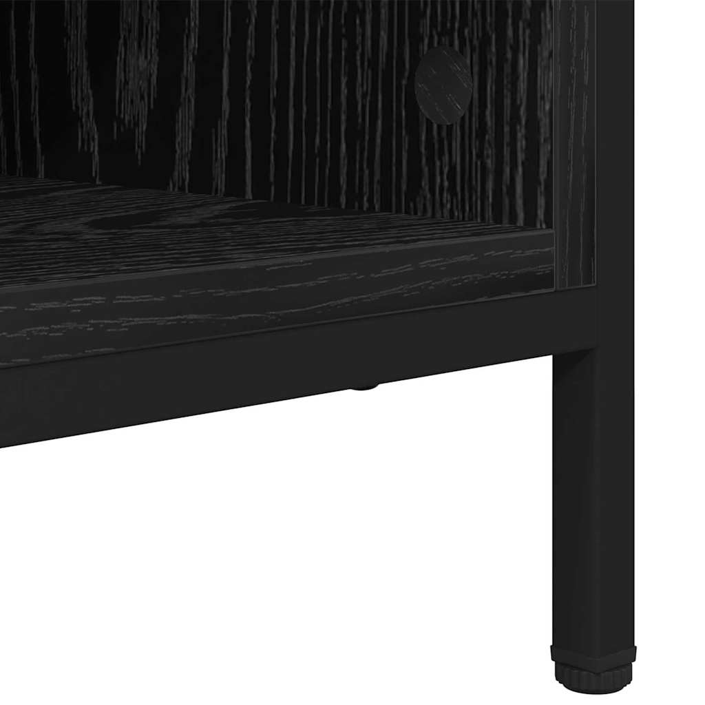 Shoe Cabinet 131 x 35 x 50 cm Engineered Wood and Iron