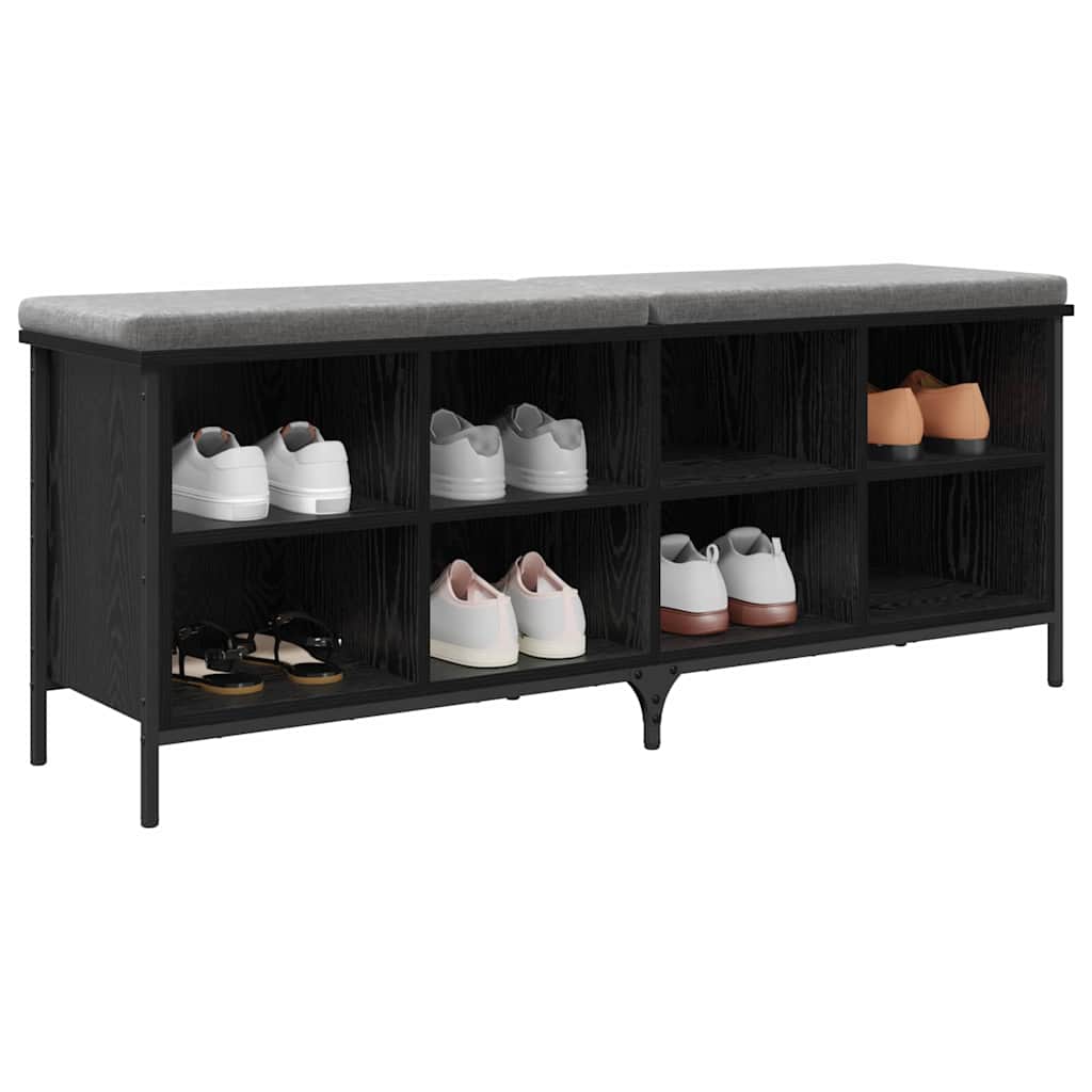 Shoe Cabinet 131 x 35 x 50 cm Engineered Wood and Iron