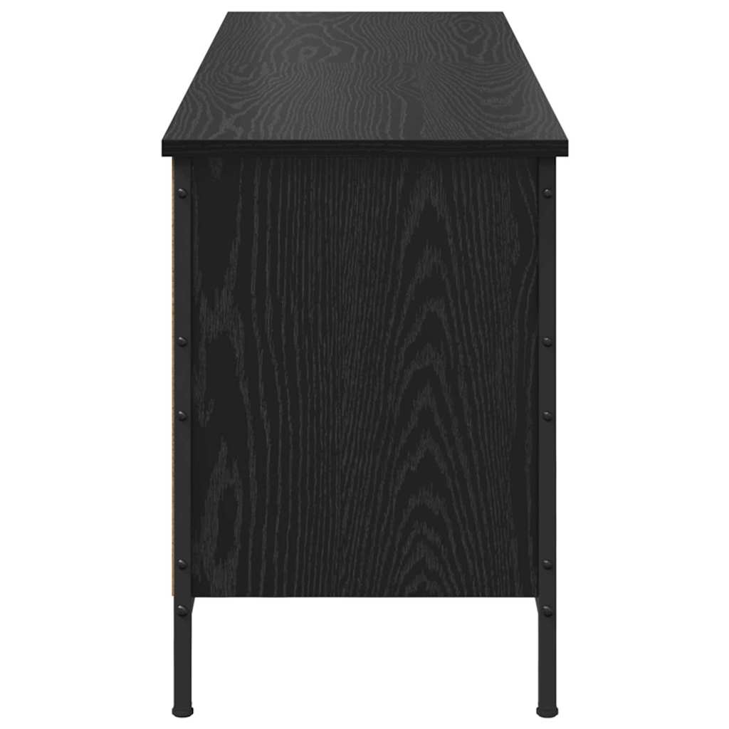 Shoe Cabinet 131 x 35 x 50 cm Engineered Wood and Iron