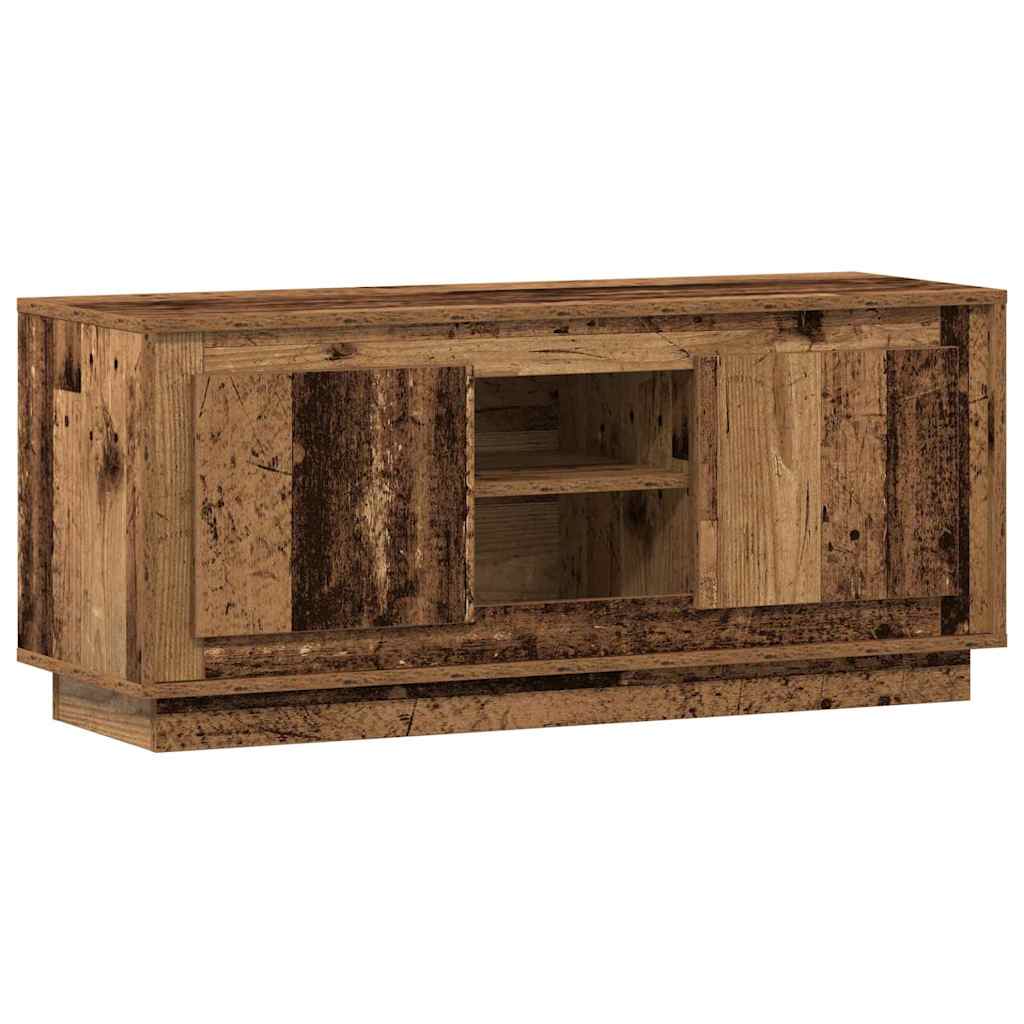 TV Cabinet Old Wood 102 x 35 x 45 cm Engineered Wood