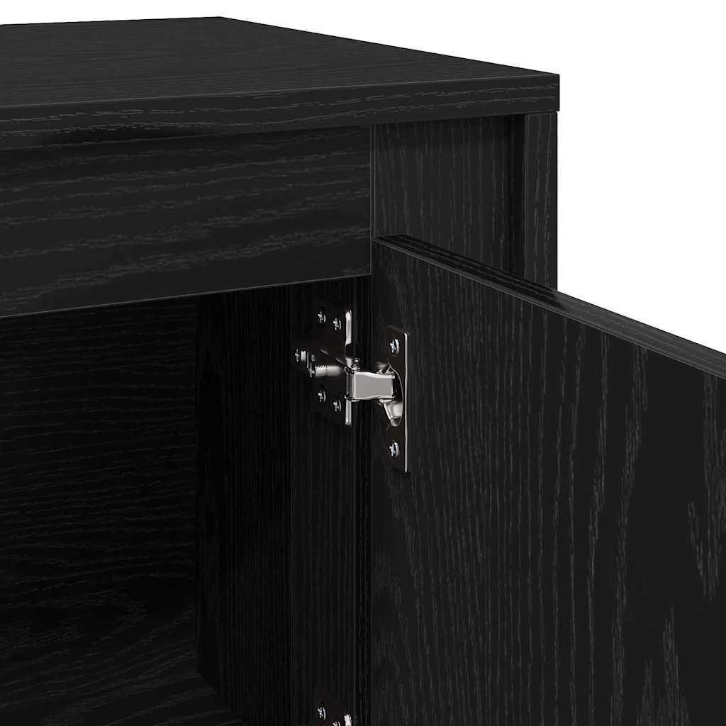 TV Cabinet 102 x 35 x 45 cm Black Oak Engineered Wood