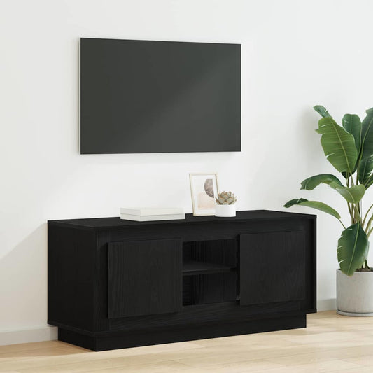 TV Cabinet 102 x 35 x 45 cm Black Oak Engineered Wood