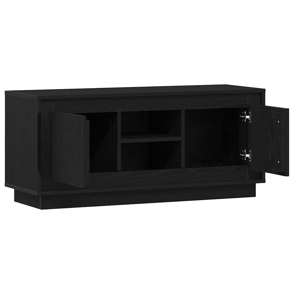 TV Cabinet 102 x 35 x 45 cm Black Oak Engineered Wood