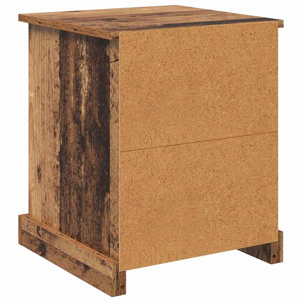Bedside Cabinet Old Wood 39 x 39 x 47.5 cm Engineered Wood