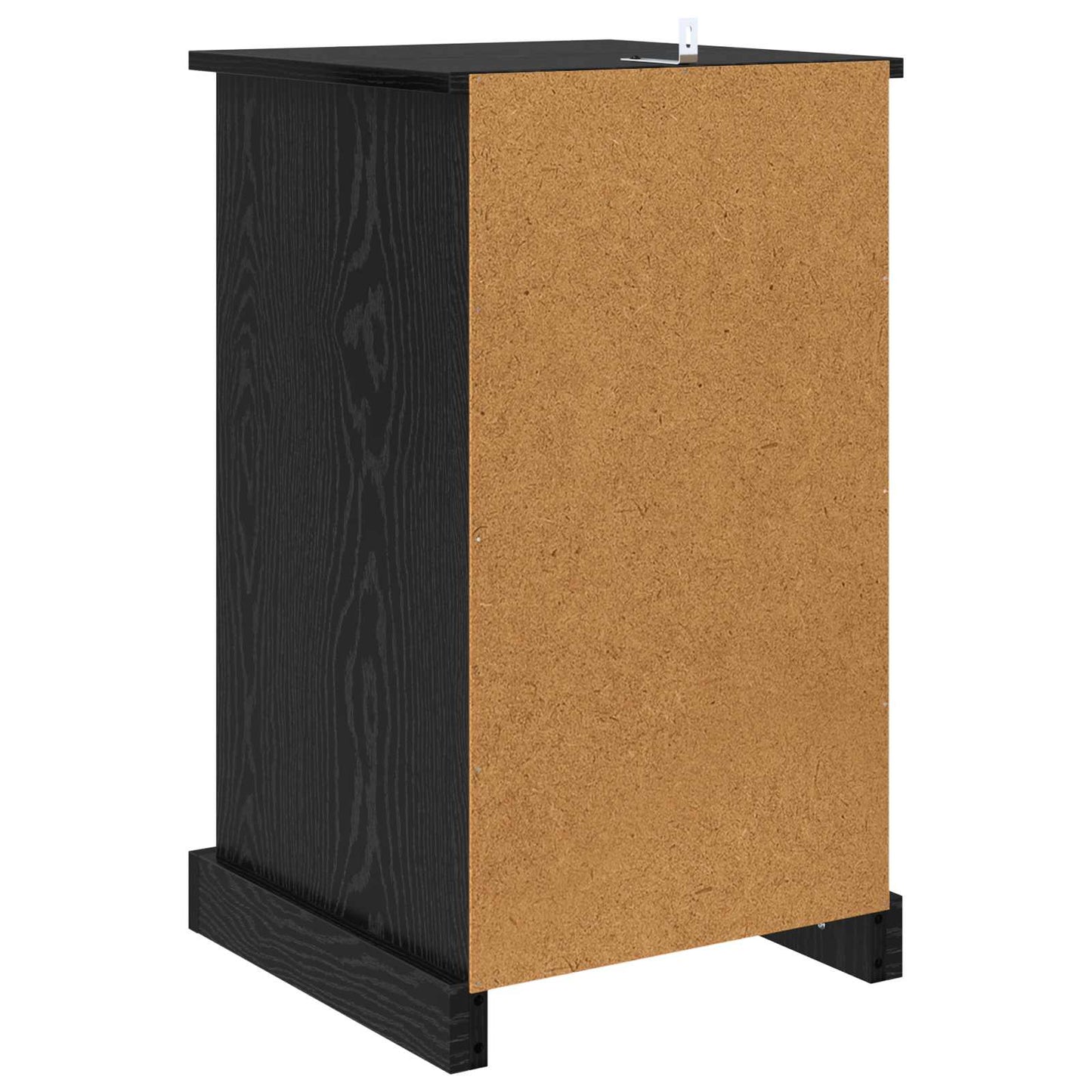 Bedside Cabinet Black Oak 39 x 39 x 67.5 cm Engineered Wood