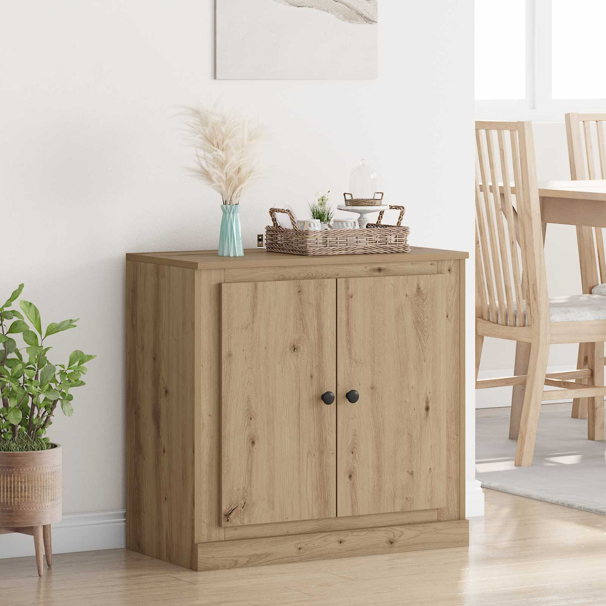 Sideboard 70 x 35.5 x 67.5 cm Artisan Oak Engineered Wood