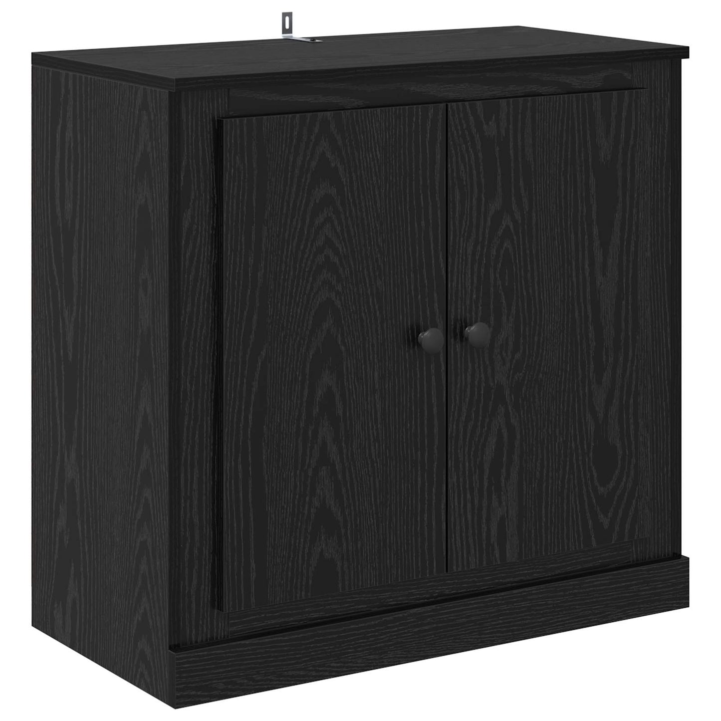 Sideboard Black Oak 70 x 35.5 x 67.5 cm Engineered Wood