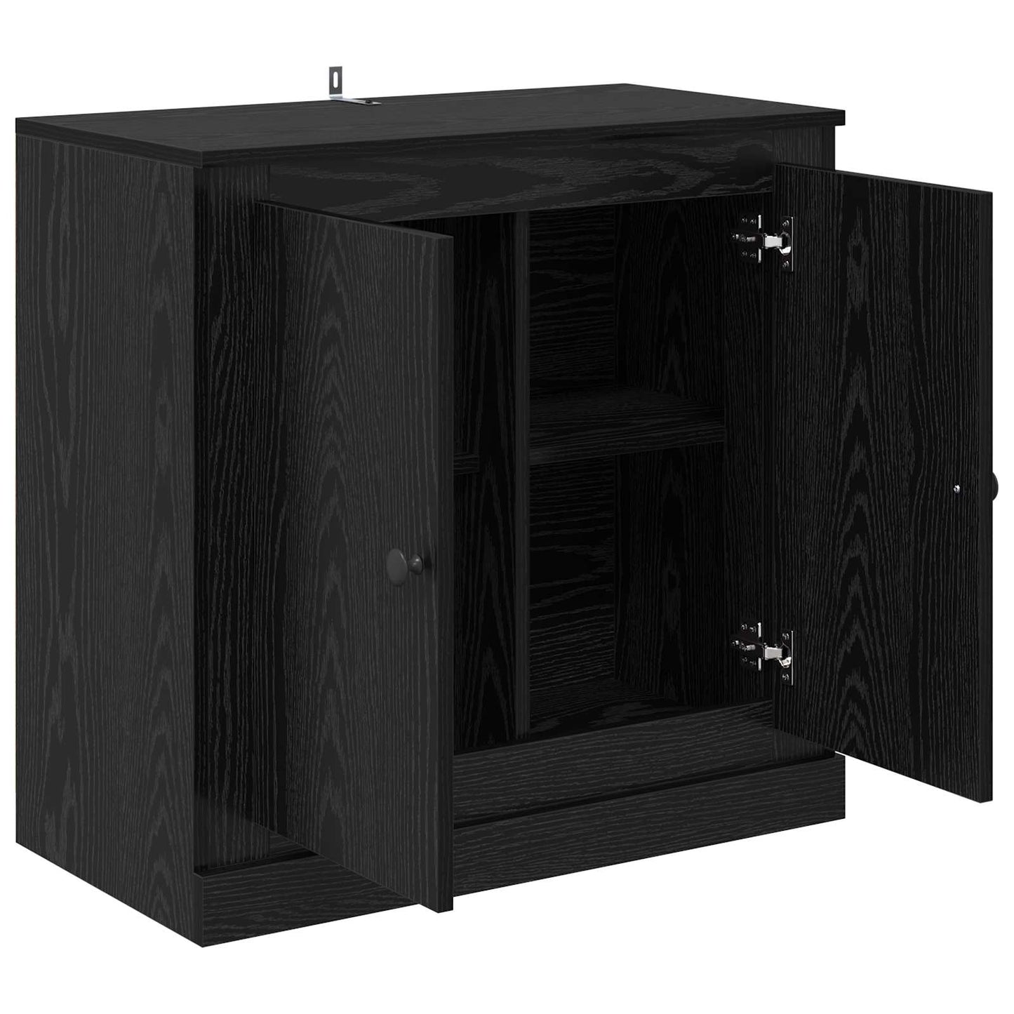 Sideboard Black Oak 70 x 35.5 x 67.5 cm Engineered Wood
