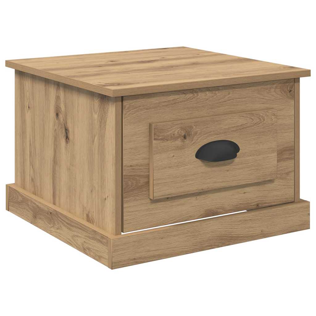 Coffee Table Artisan Oak 50 x 50 x 35 cm Engineered Wood