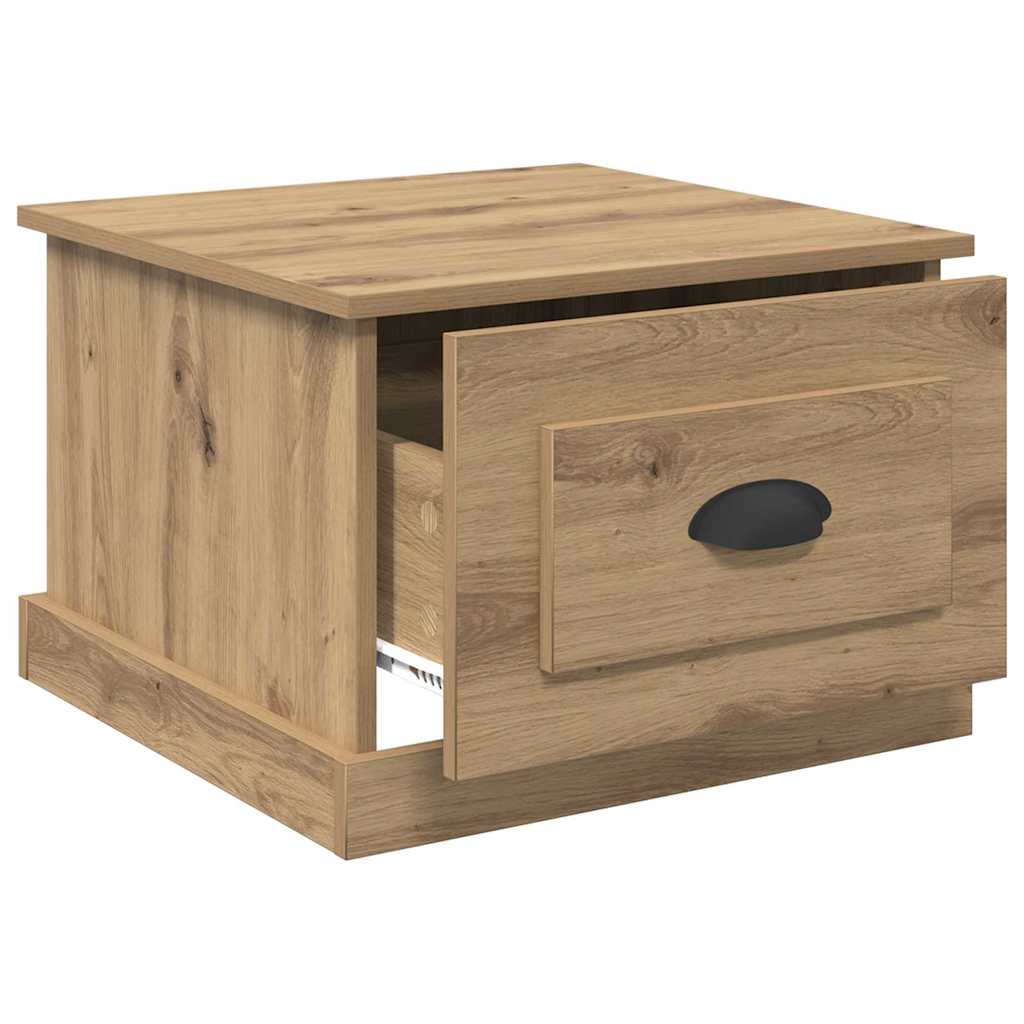 Coffee Table Artisan Oak 50 x 50 x 35 cm Engineered Wood