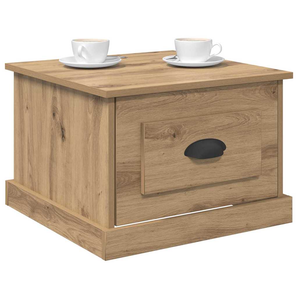Coffee Table Artisan Oak 50 x 50 x 35 cm Engineered Wood