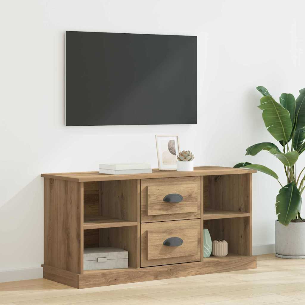 TV Cabinet 99.5 x 35.5 x 48 cm Artisan Oak Engineered Wood