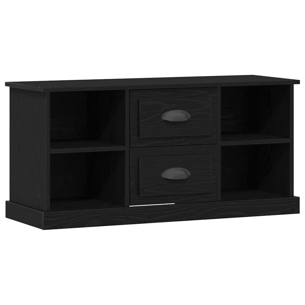 TV Cabinet 99.5 x 35.5 x 48 cm Black Oak Engineered Wood