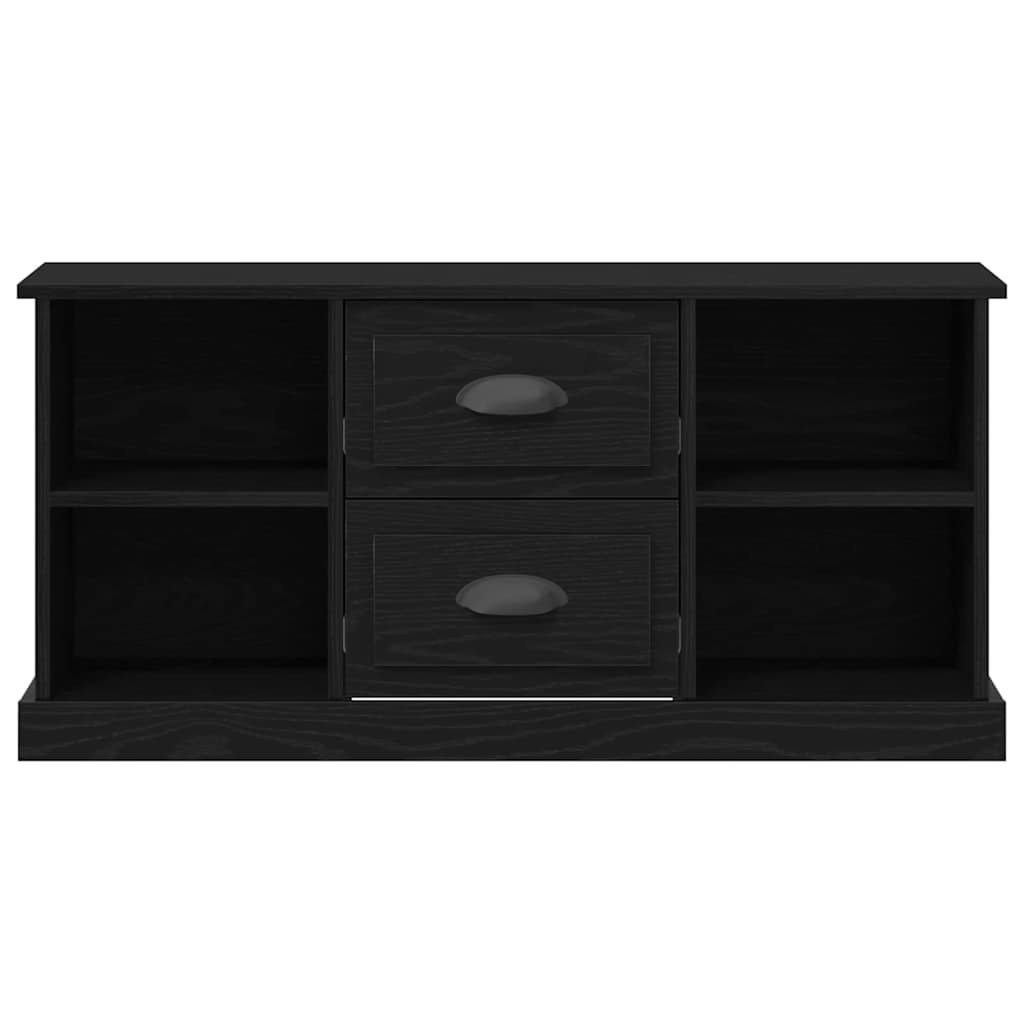 TV Cabinet 99.5 x 35.5 x 48 cm Black Oak Engineered Wood