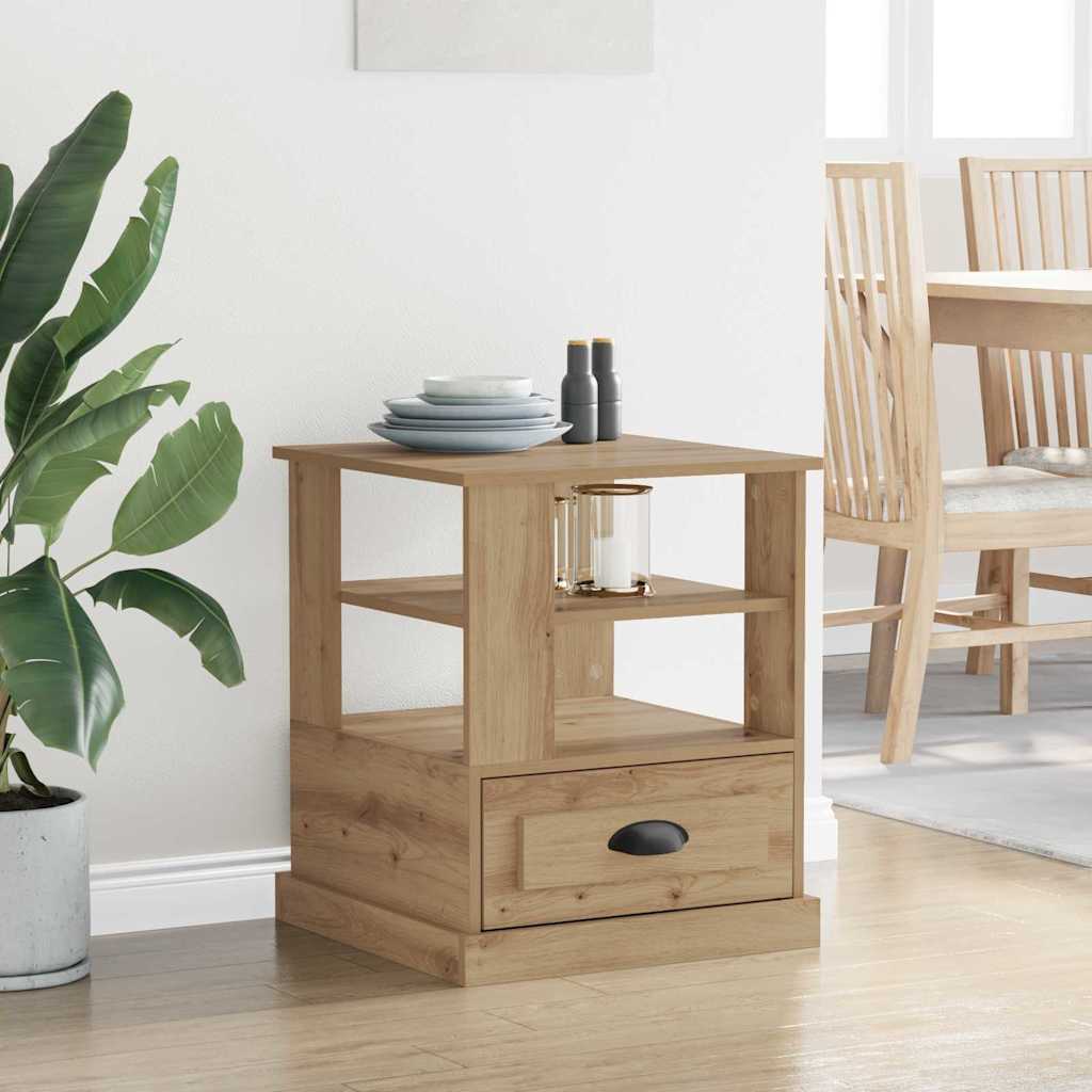 Bedside Cabinet Artisan Oak 50 x 50 x 60 cm Engineered Wood