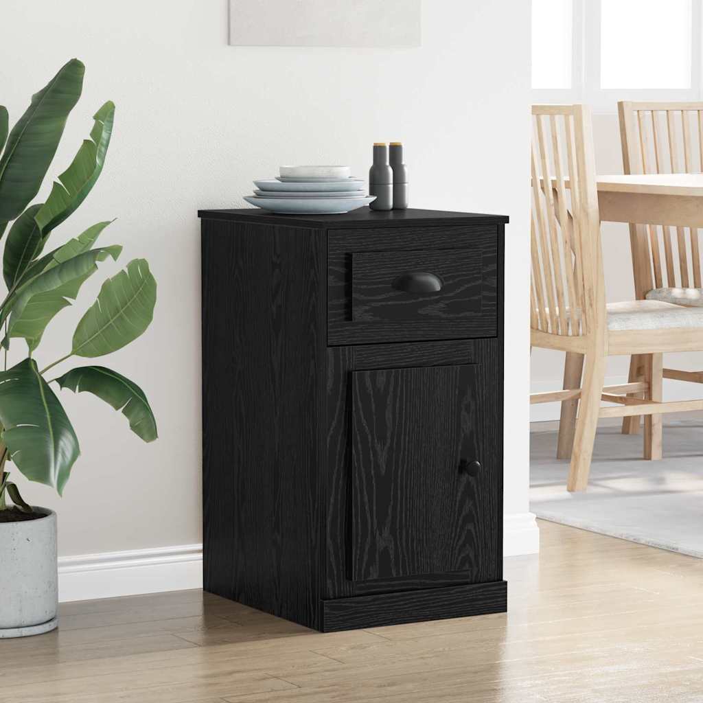 Side Cabinet 40 x 50 x 75 cm Engineered Wood Black Oak