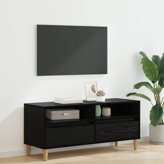 TV Cabinet 100 x 34.5 x 44.5 cm Black Oak Engineered Wood