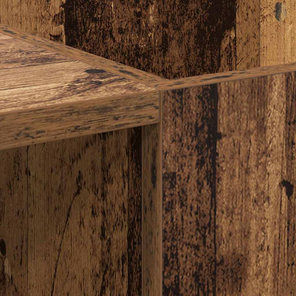 Record Cabinet Old Wood 121 x 38 x 48 cm Engineered Wood