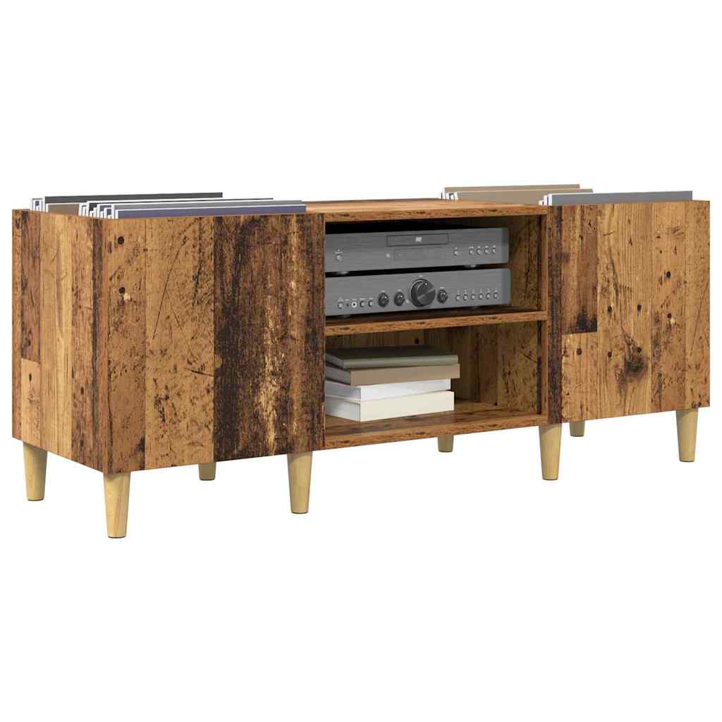 Record Cabinet Old Wood 121 x 38 x 48 cm Engineered Wood