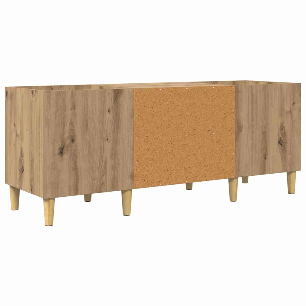 Record Cabinet 121 x 38 x 48 cm Engineered Wood Artisan Oak